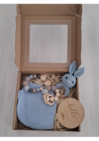 Dárkový box se slintáčkem sv. modrý