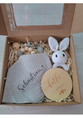 Dárkový box se slintáčkem šedý